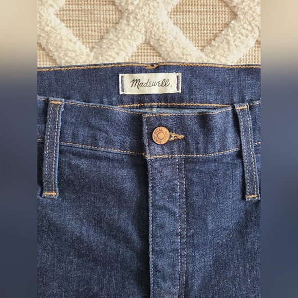 MADEWELL Women's 10" High-Rise Skinny‎ Jeans Dark Blue Wash Size 34P   Classic - Picture 4 of 10